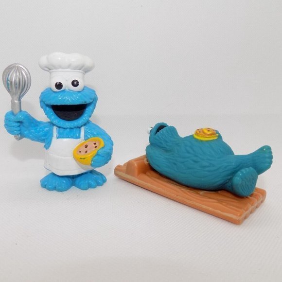Cookie Monster Baker Figure‎ / Cookie Monster On Raft Figure - Picture 2 of 3
